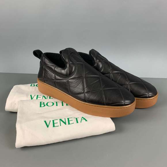 BOTTEGA VENETA The QUILT Black Quilted Leather Slide Loafers - Picture 7 of 7